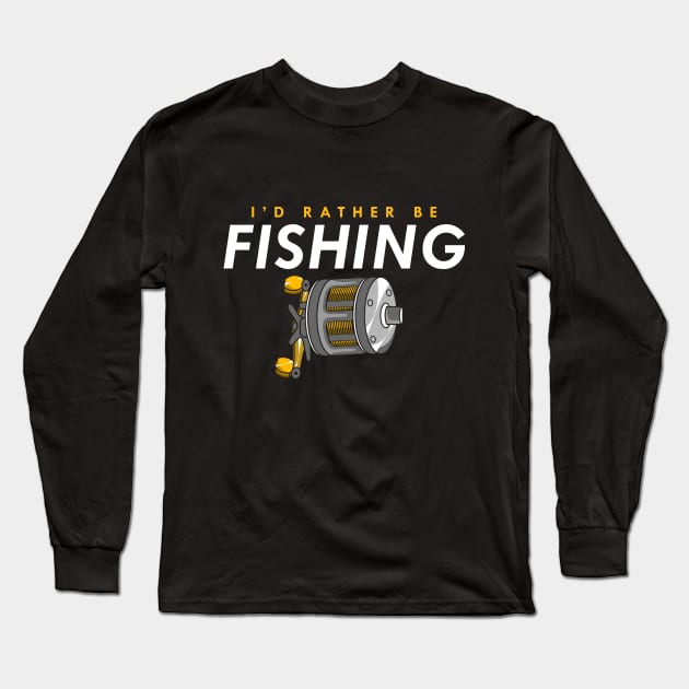 I'd rather be fishing Long Sleeve T-Shirt by Markus Schnabel